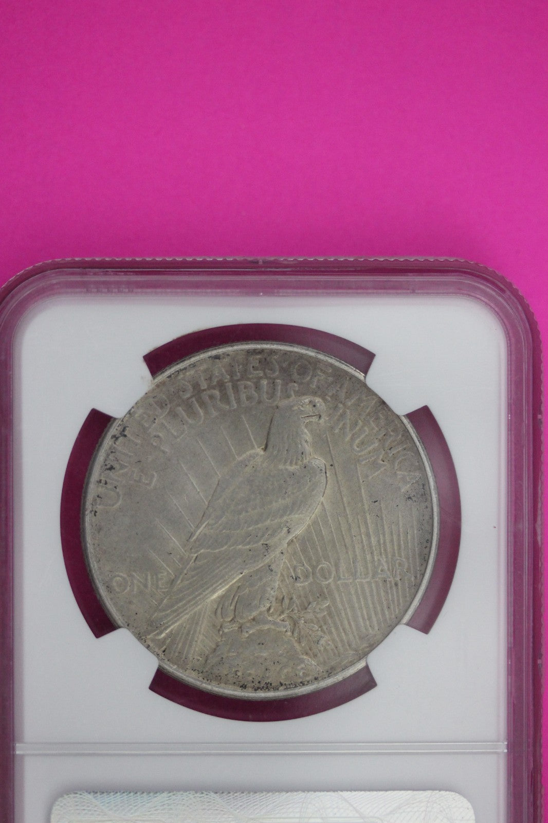 1925 AU 55 Peace Liberty Silver Dollar NGC Certified Graded Authentic Slab 1182