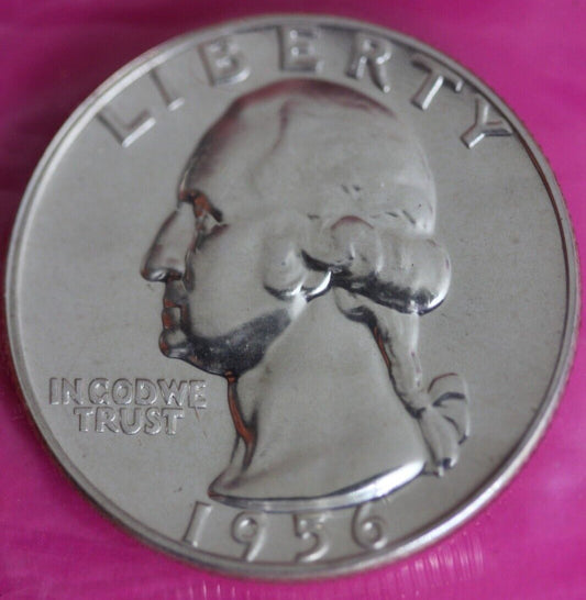 Proof 1956 George Washington Quarter In Mint Cello Exact Coin Shown Tom 04