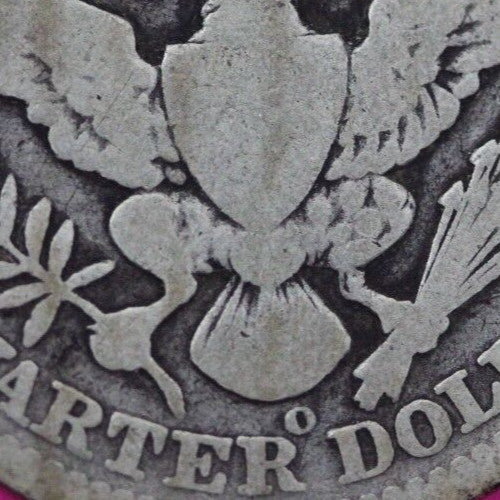 1904 O Barber Liberty Silver Quarter Scarce Semi Key Date New Orleans Mint 19