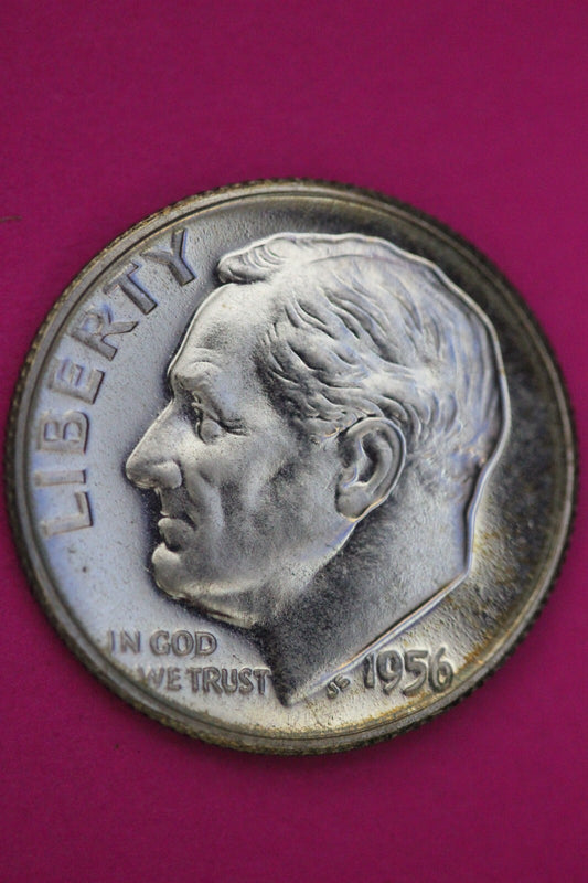 1956 Silver Proof Roosevelt Dime Exact Coin Shown  33