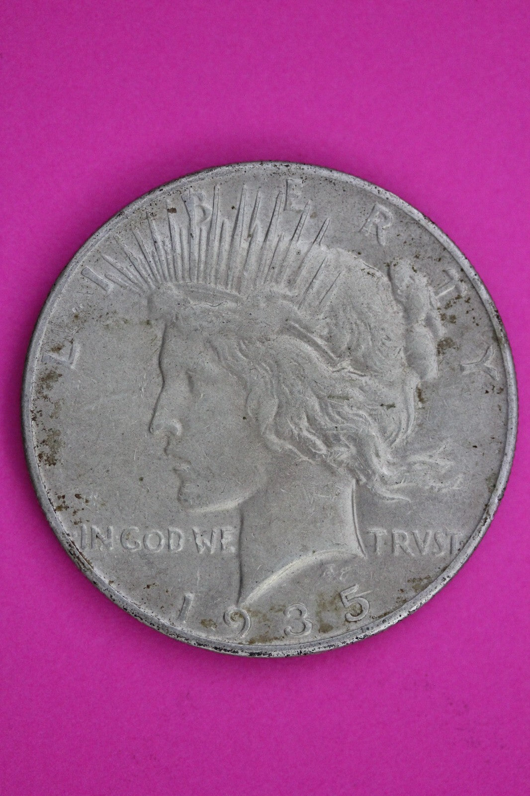 1935 P Peace Liberty Silver Dollar Guaranteed Authentic & Genuine Coin 1150