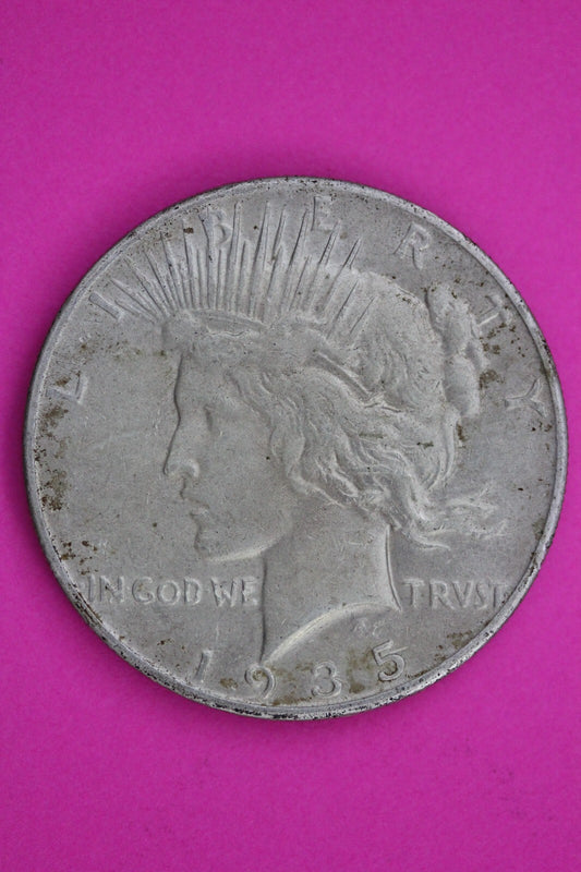 1935 P Peace Liberty Silver Dollar Guaranteed Authentic & Genuine Coin 1150