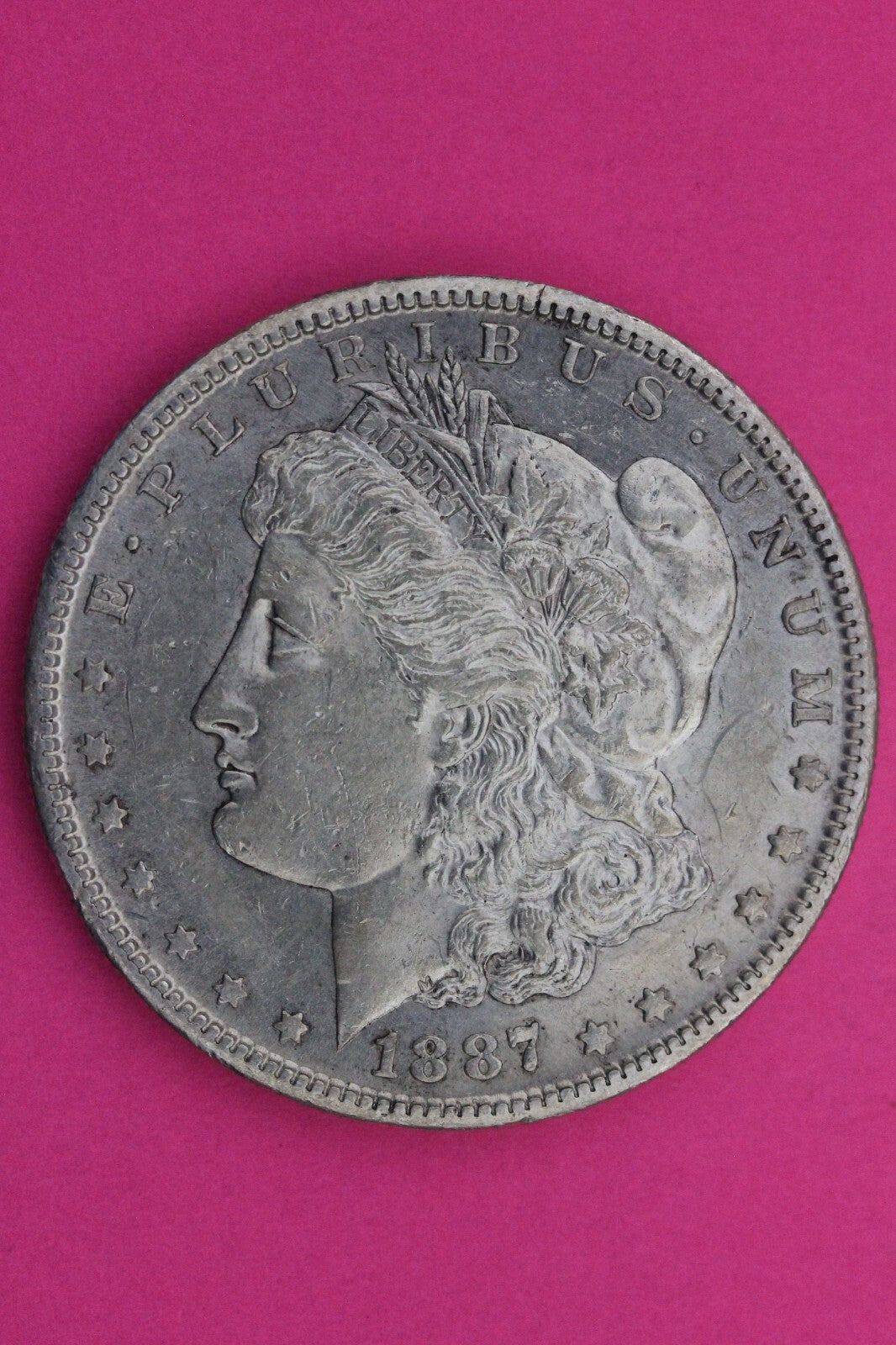 High Grade 1887 S Morgan Lady Liberty Rare Date Silver Dollar Authentic 0282N