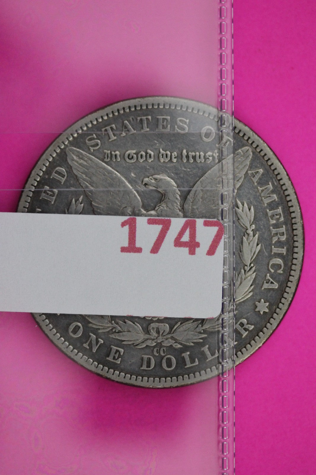 1890 CC Morgan Lady Liberty Silver Dollar Guaranteed Authentic & Genuine 1747