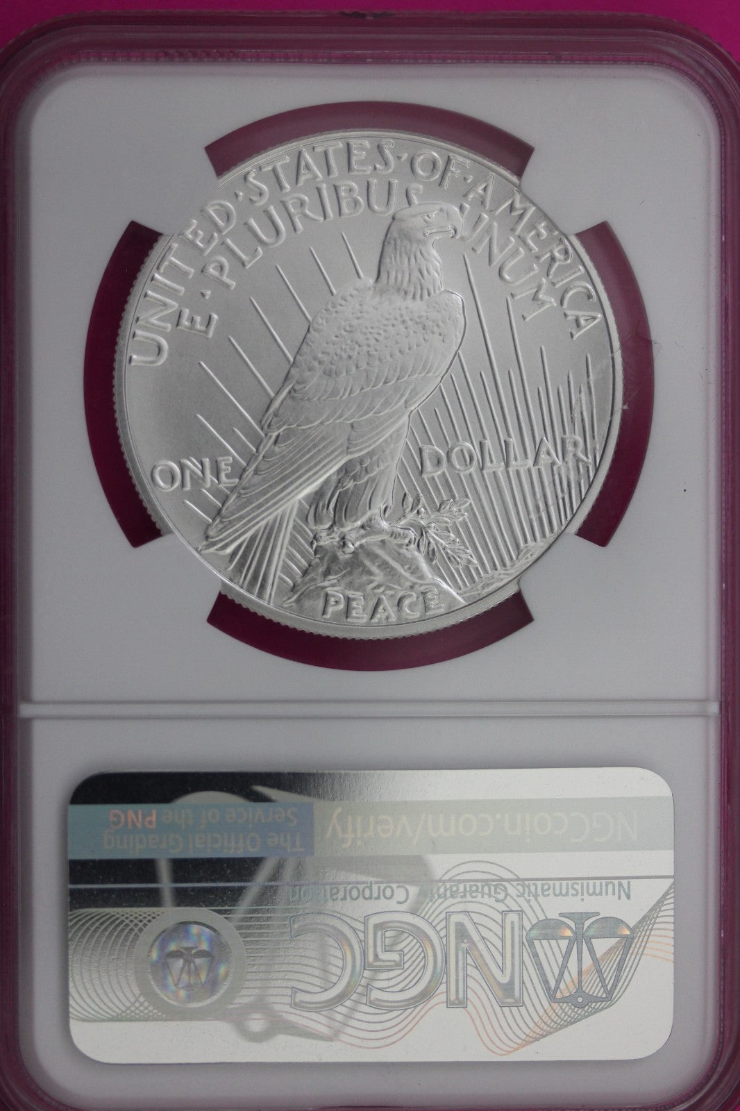 2023 P MS 70 Peace Silver Dollar .999 NGC Graded Certified Authentic Coin 152