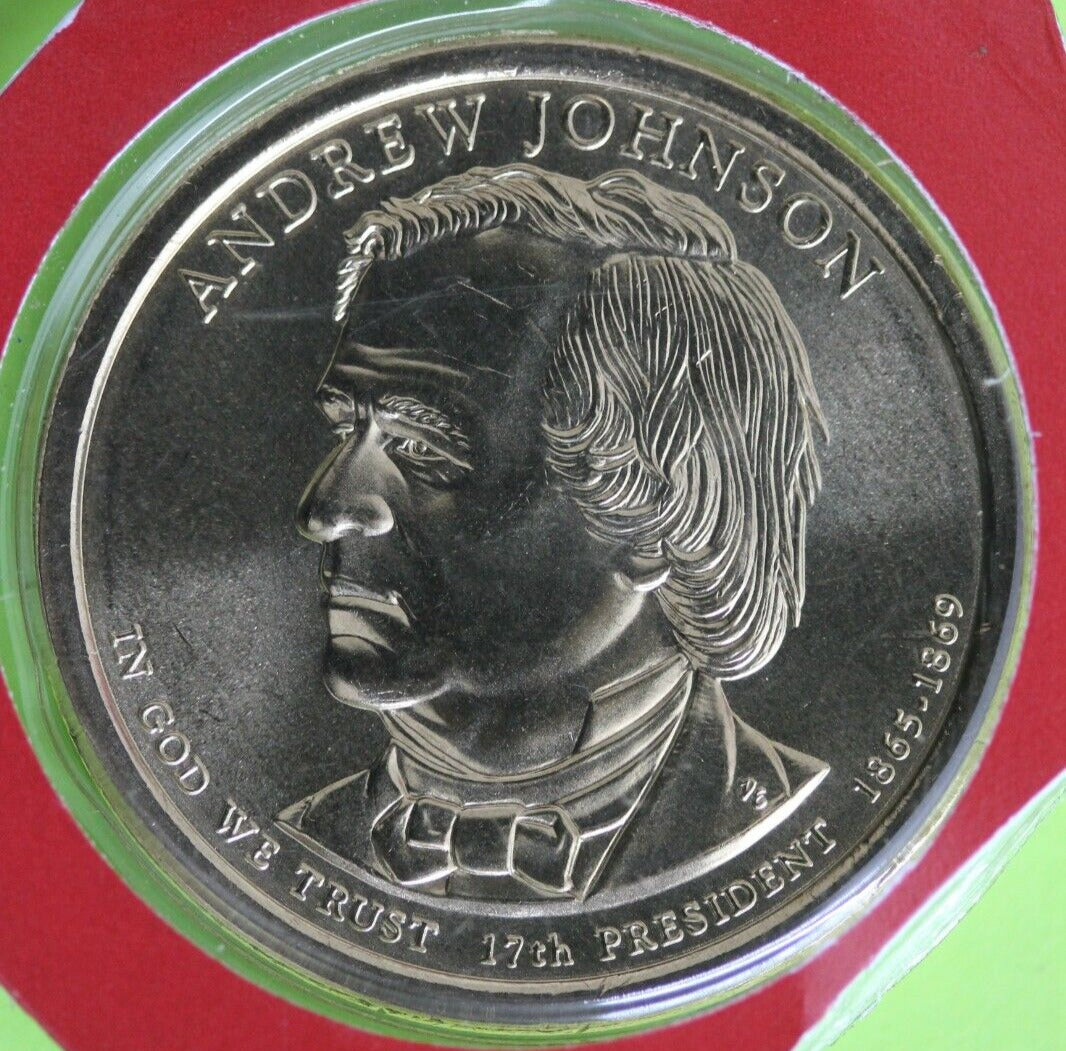 Gem BU 2011 D Andrew Johnson Presidential Dollar In Mint Cello Exact Coin TOM 10