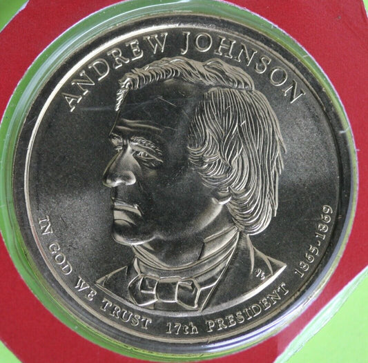 Gem BU 2011 D Andrew Johnson Presidential Dollar In Mint Cello Exact Coin TOM 10