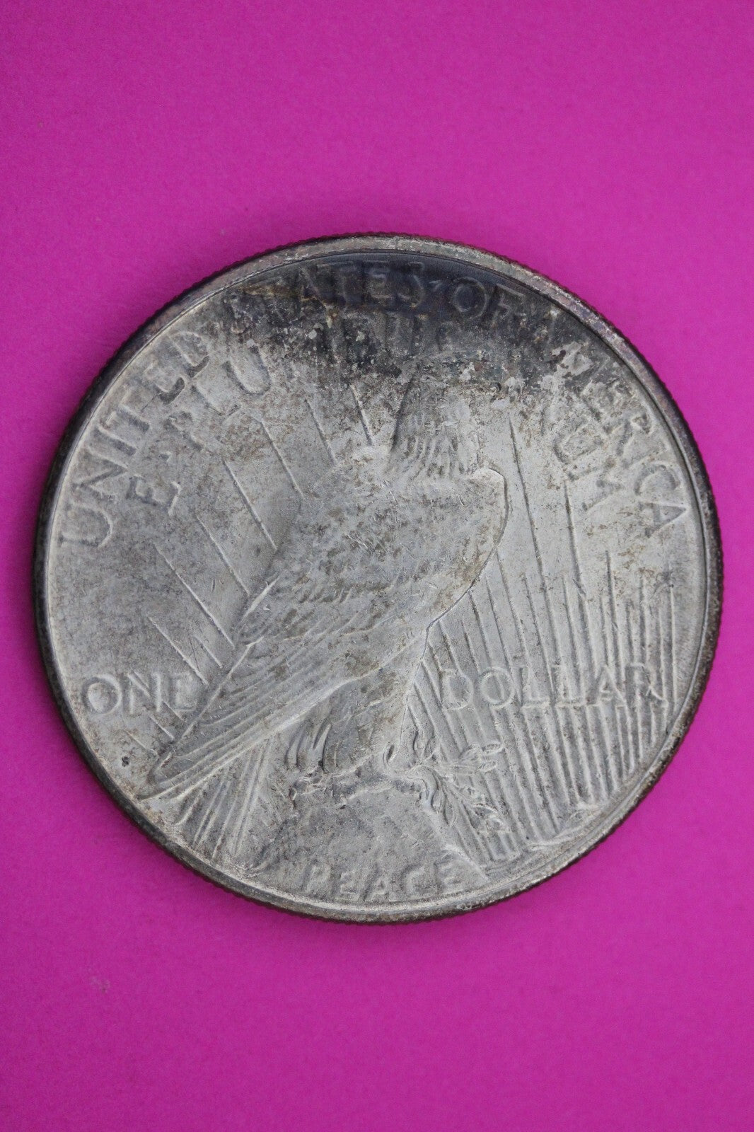Toned 1923 S Peace Silver Dollar LIberty Coin Guaranteed Authentic 0327N