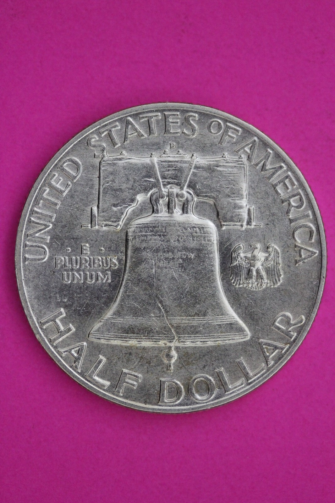 High Grade 1949 D Ben Franklin Silver Half Dollar Guaranteed Authentic Coin 1315