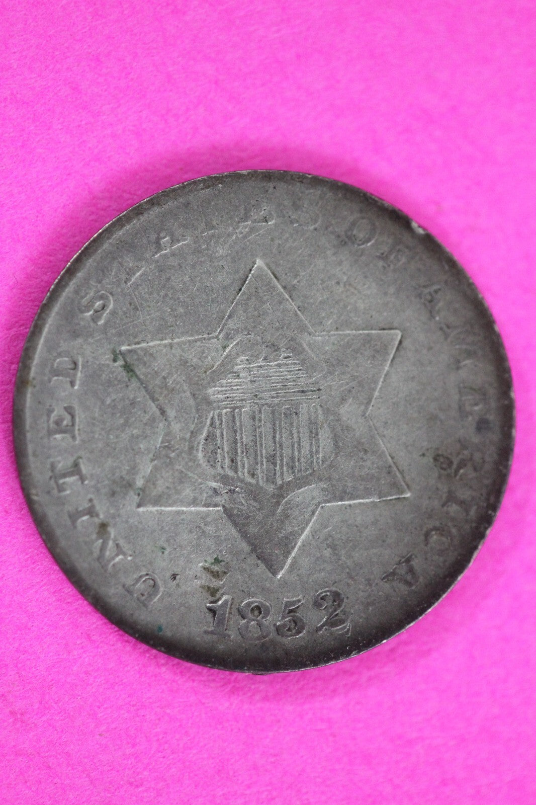 1852 Trime 3 Three Cent Silver Dime Exact Coin Shown In Pics Semi Key Date 88