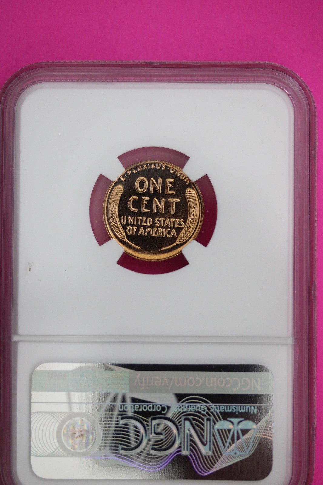 1957 PF 67 Red Lincoln Wheat Cent Proof Coin NGC certified Authentic Slab 295