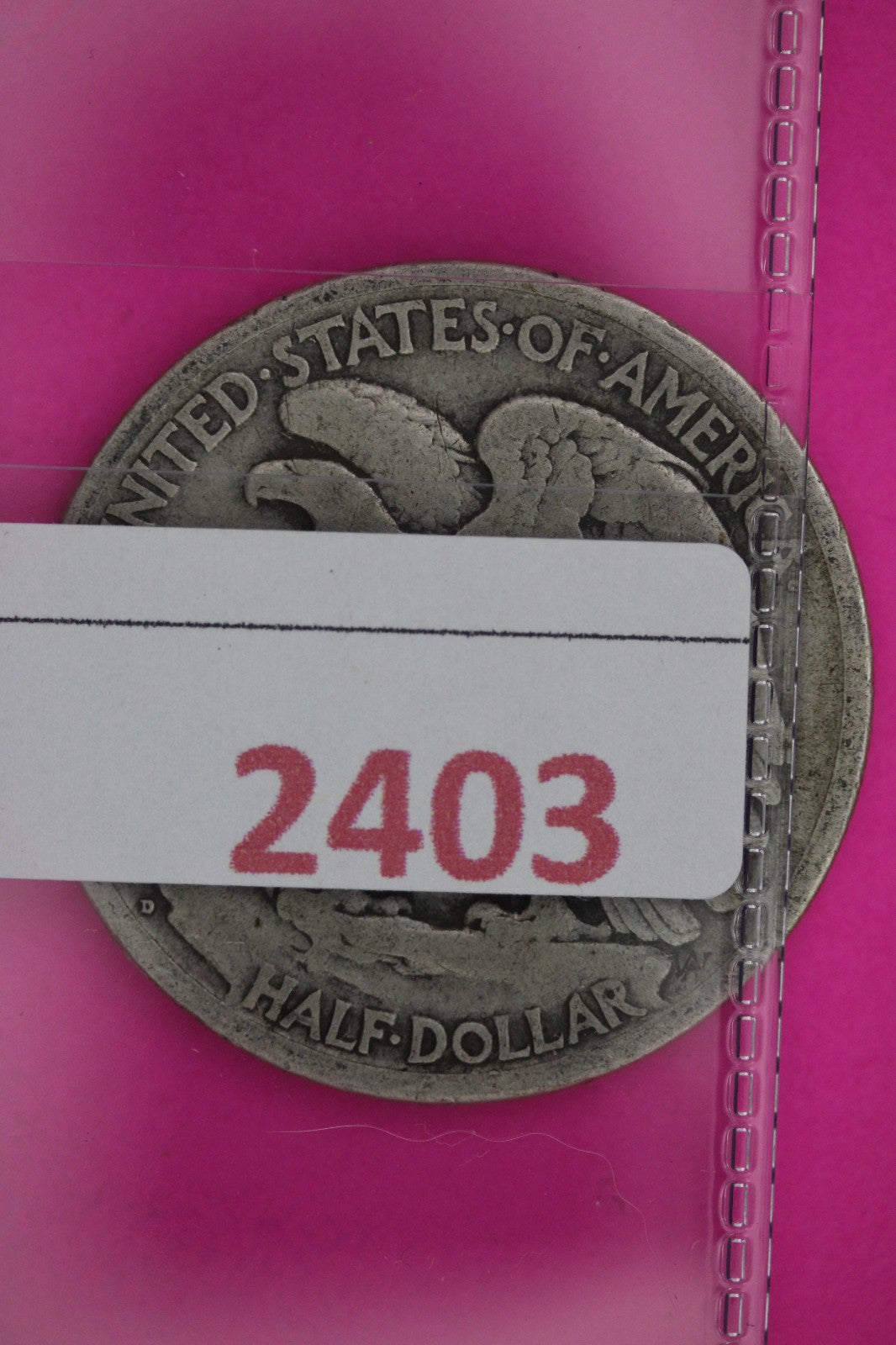 1917 D Walking Liberty Walker Half Dollar Coin Guaranteed Authentic Genuine 2403