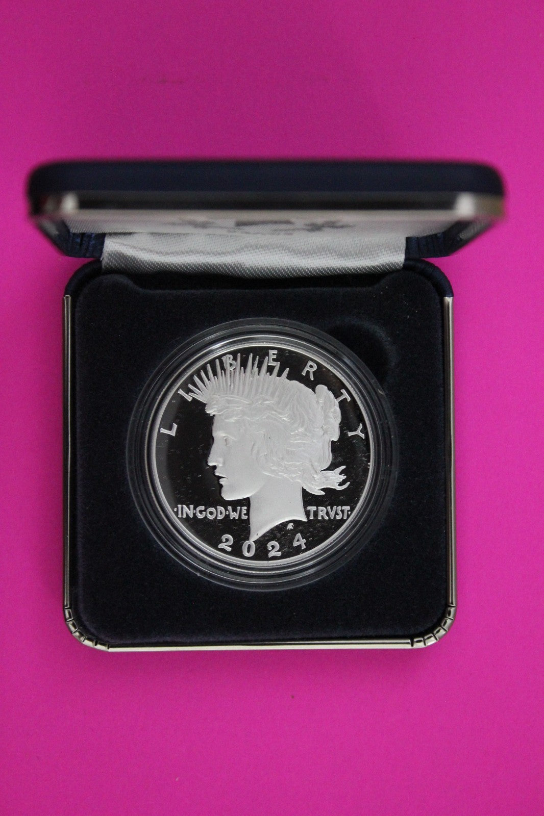 Gem Deep Cameo Proof 2024 S Peace Silver Dollar 999 Fine Mint Box & COA 6018