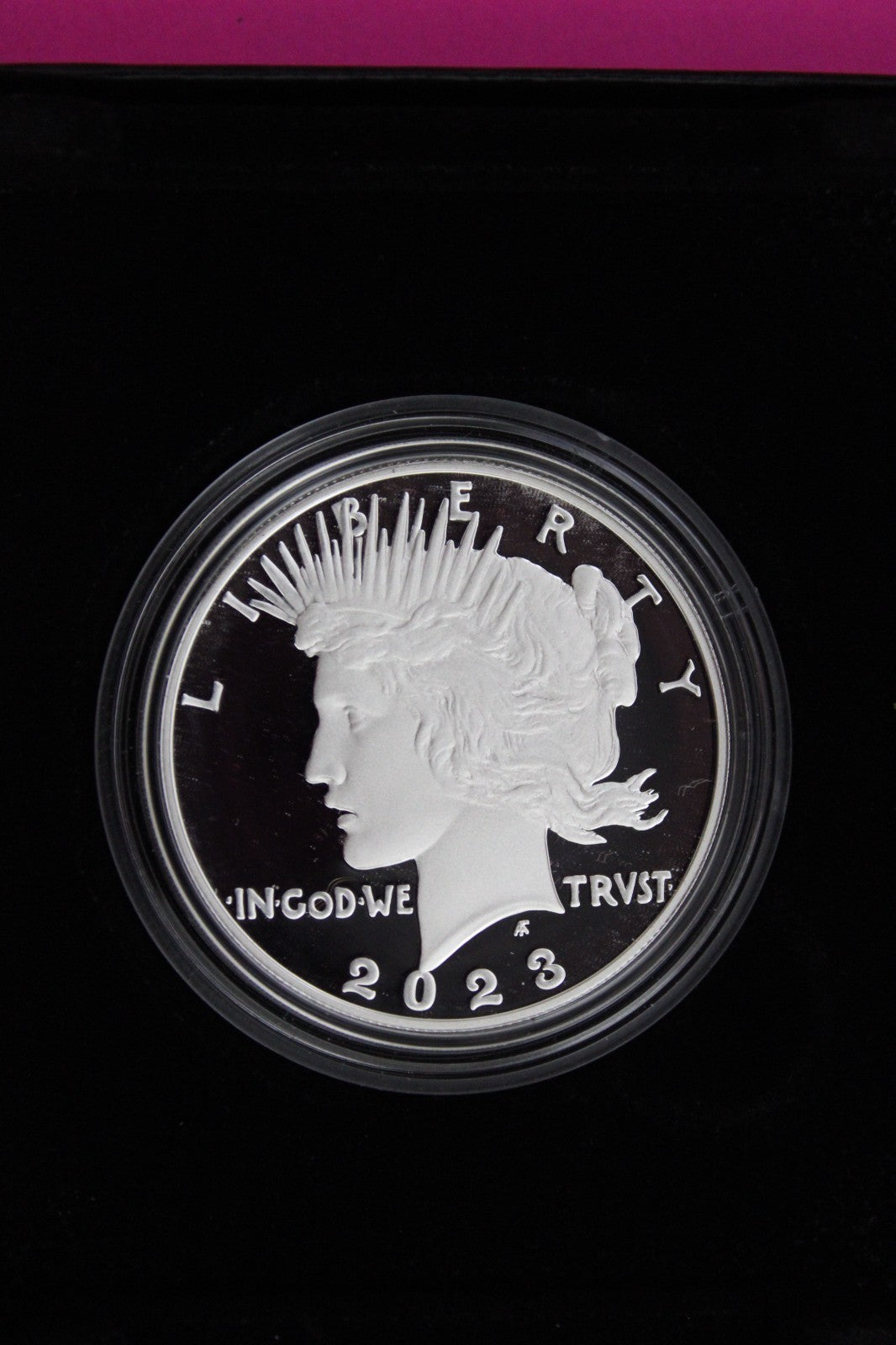 Gem Deep Cameo Proof 2023 S Peace Silver Dollar 999 Fine Mint Box & COA 6076