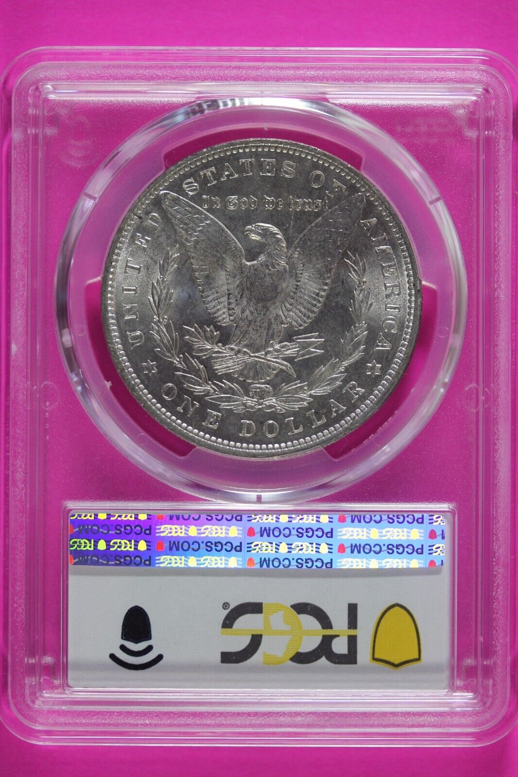 Toned 1890 P MS 63 Liberty Morgan Silver Dollar PCGS Certified Graded Slab 913