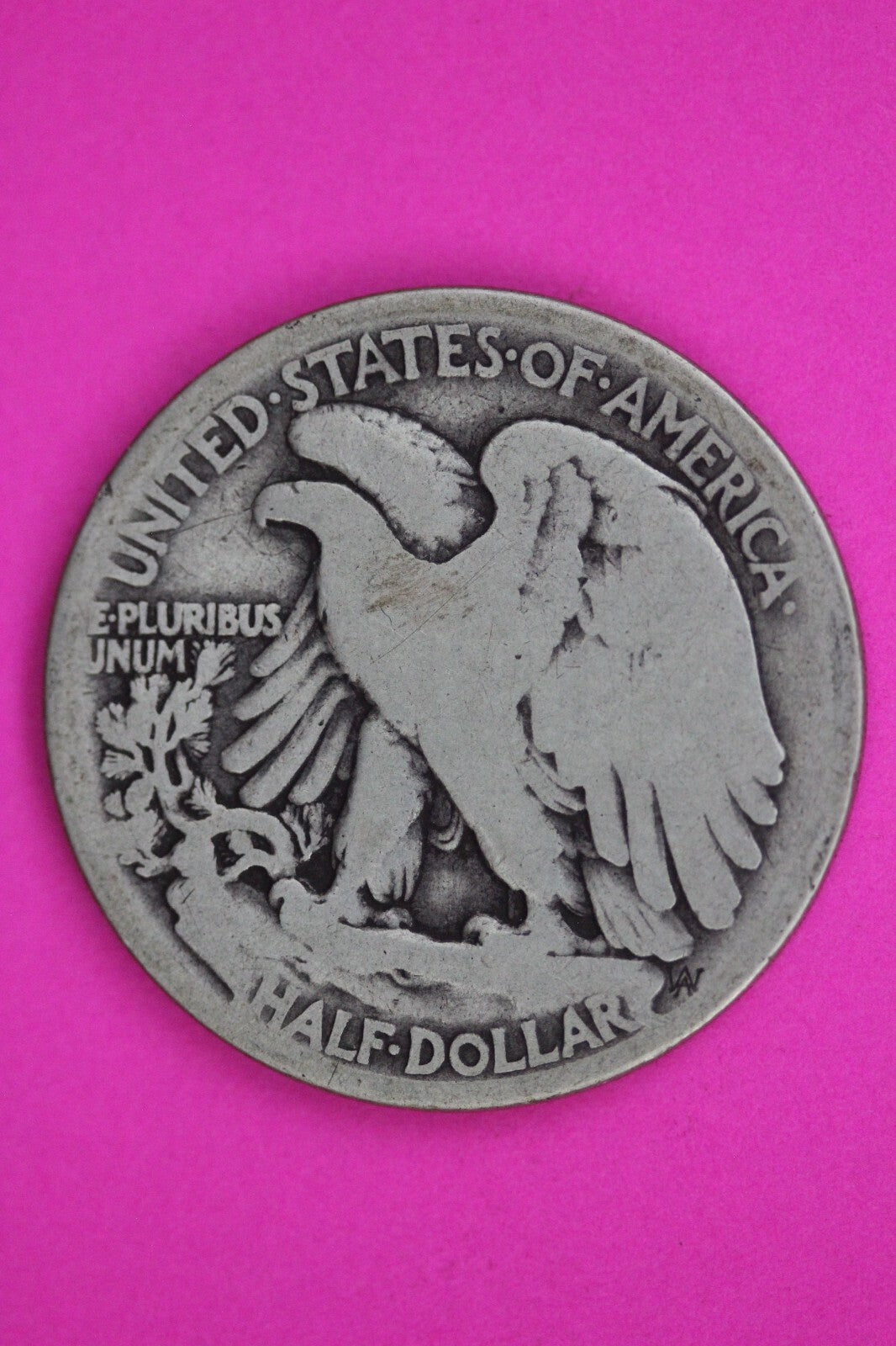 1916 S Walking Liberty Silver Half Dollar Guaranteed Authentic Genuine Coin 1509