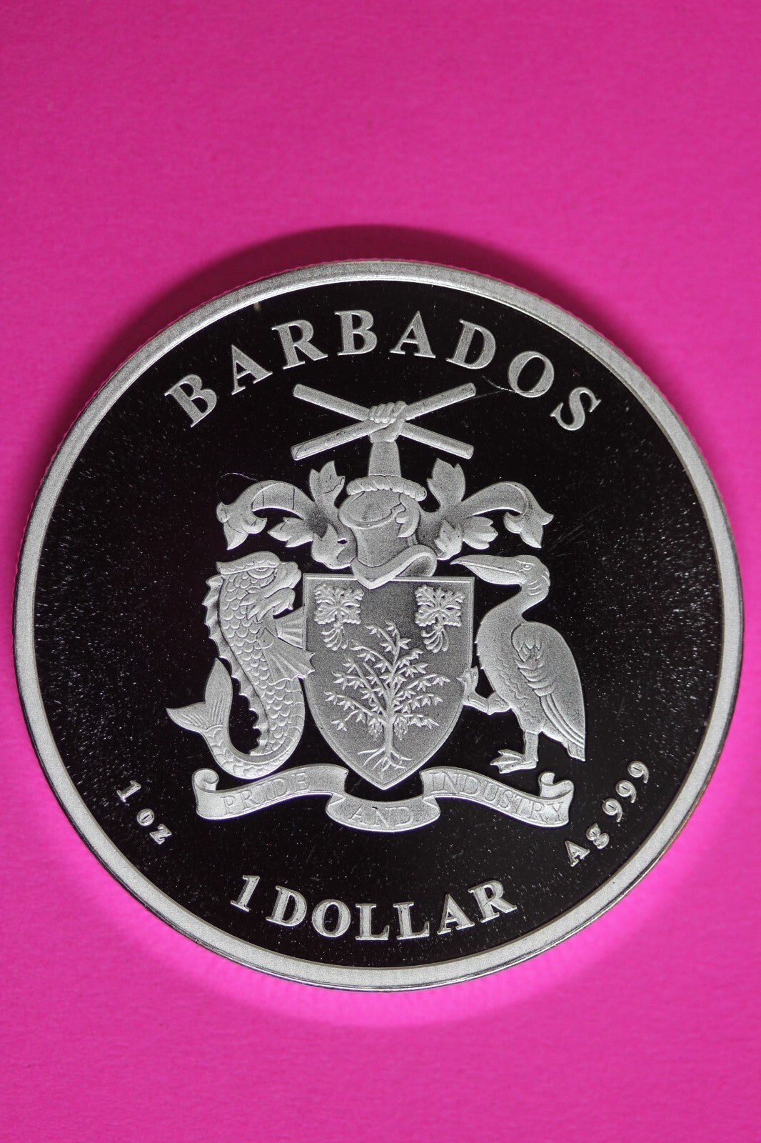 Gem BU 2023 Barbados Monkey 1 OZ Silver Coin .999 Fine $1.00 Same Coin In Pic 34