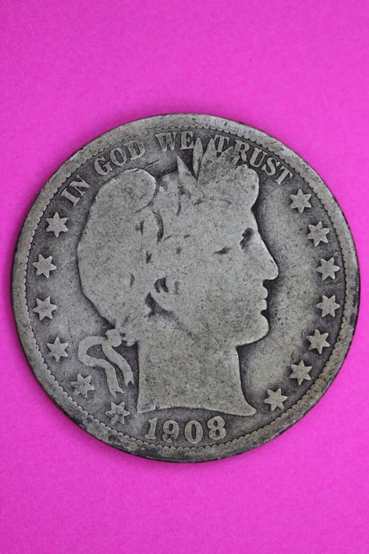 1908 O Barber Liberty Half Dollar Silver Coin You Get The Coin In Pics TOM 48