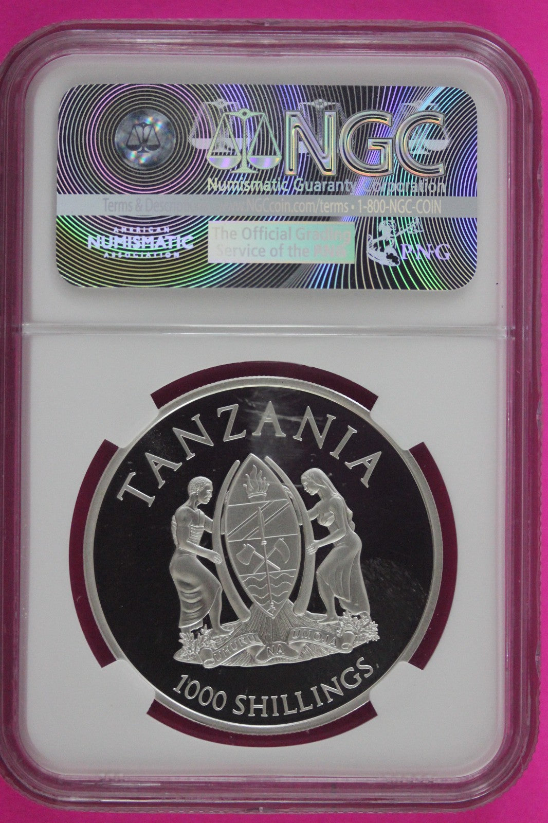 2015 PF 69 Tanzania $1000S Serengeti Elephant Big 5 High Relief NGC Graded 126