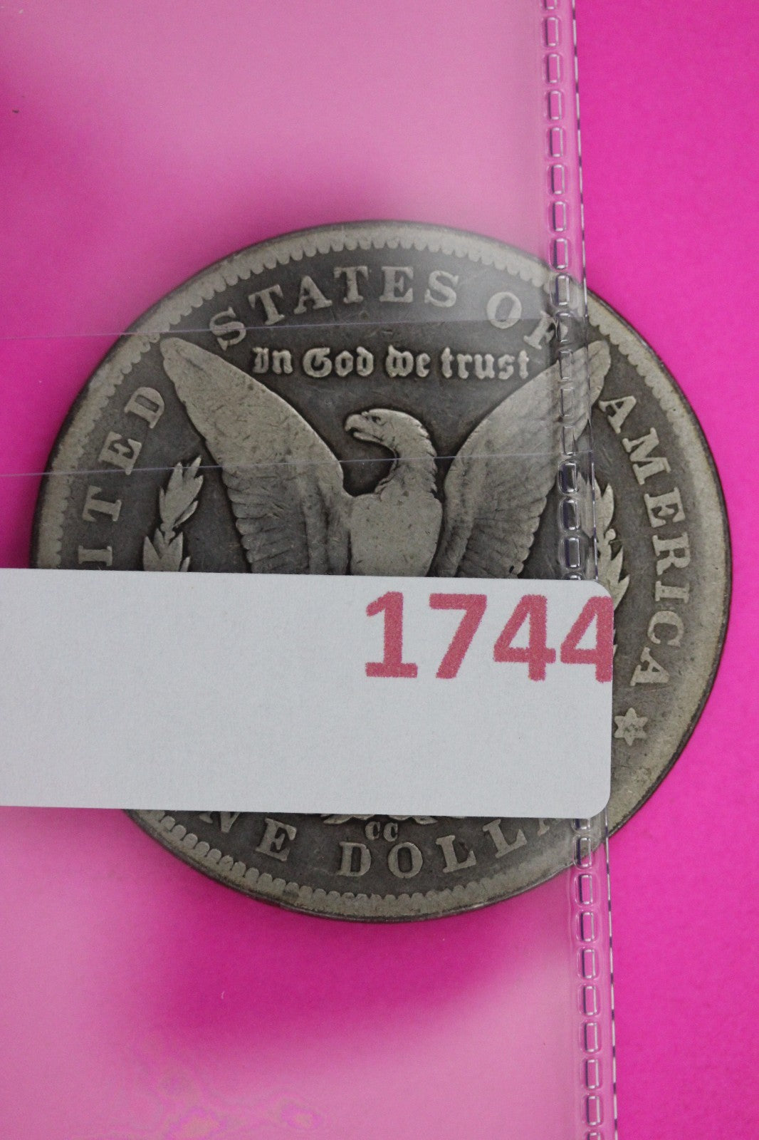 1893 CC Morgan Lady Liberty Silver Dollar Guaranteed Authentic & Genuine 1744