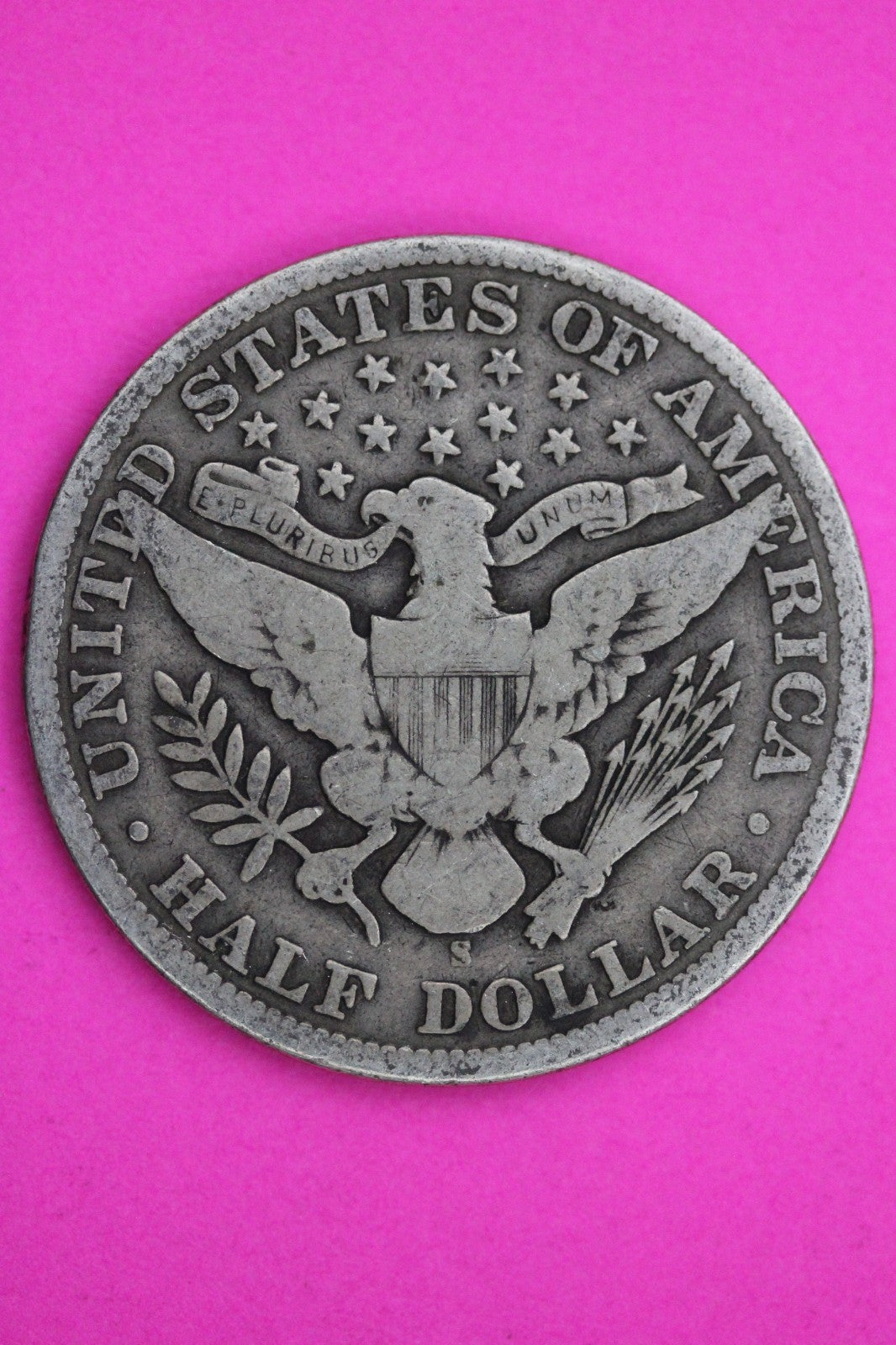 1908 S Barber Liberty Silver Half Dollar Guaranteed Authentic Genuine Coin 2330