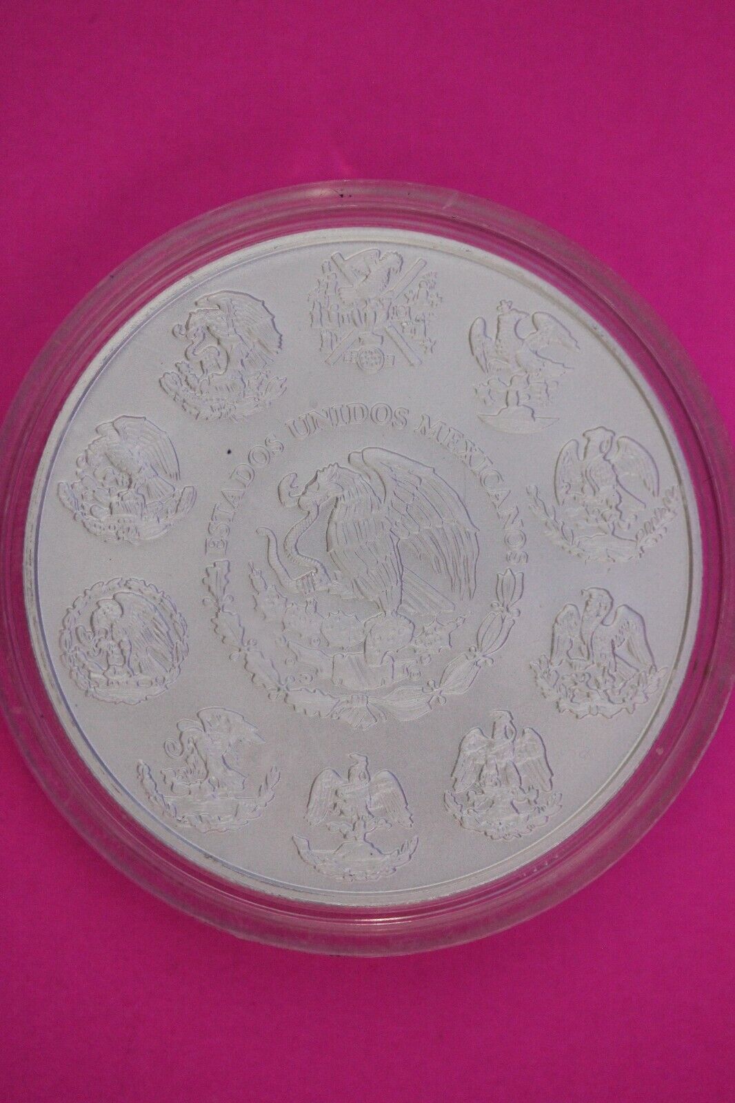 Gem BU 2012 Banco Azteca Mexico Libertad Same Silver Coin In Pics Capsule 15