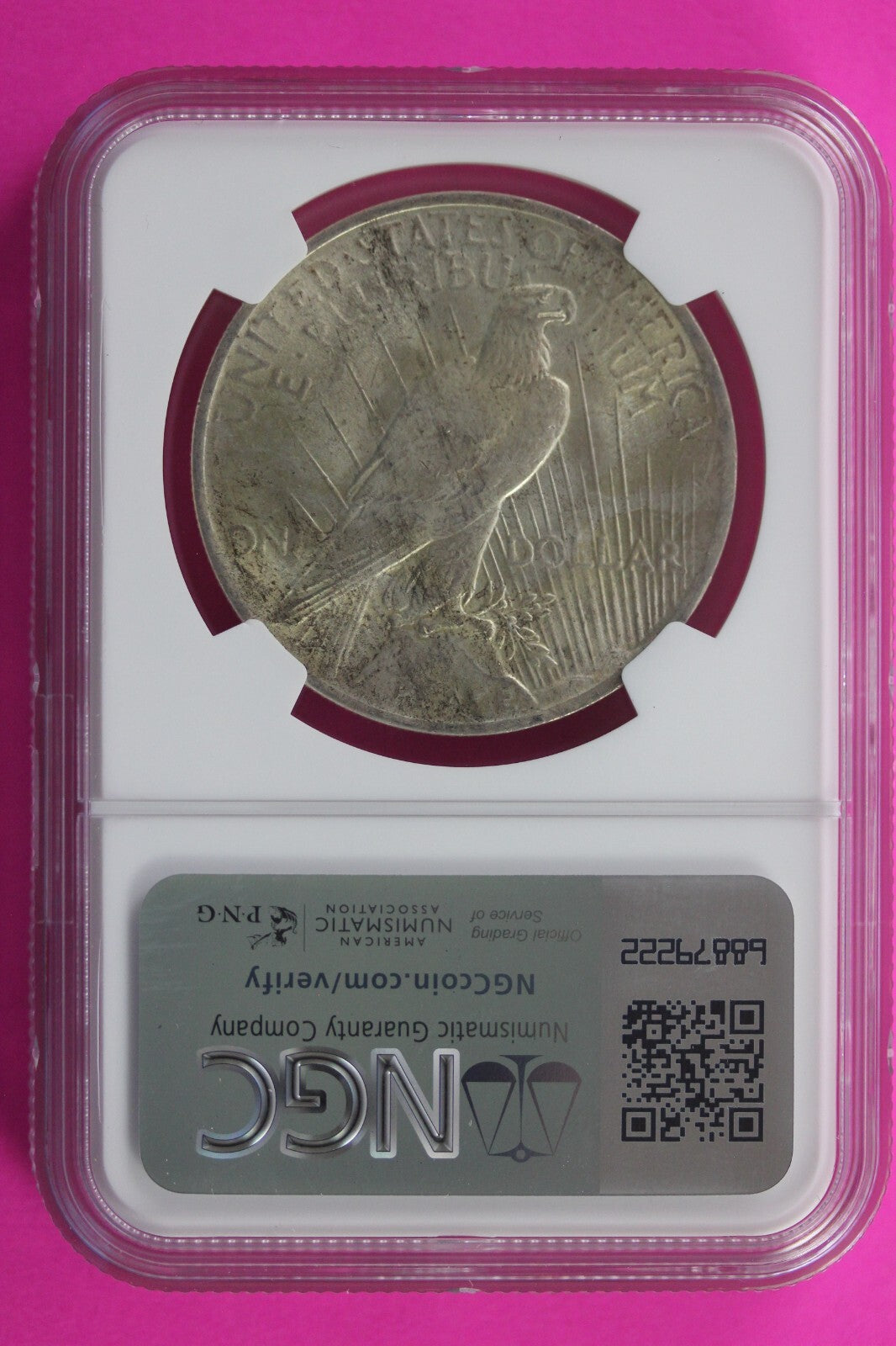 1923 P MS 65 Liberty Peace Silver Dollar NGC Certified Authentic Graded Slab 142