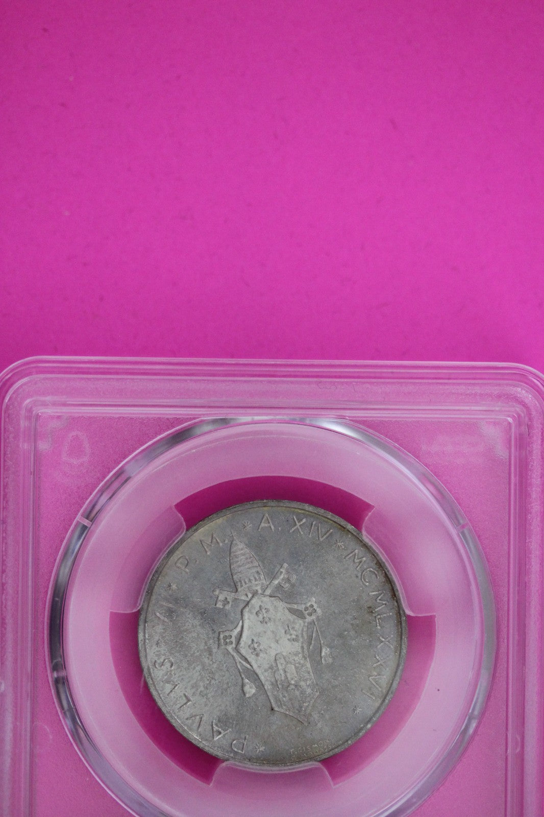 1976 MS 66 Vatican City KM-123 Anno XIV 500 Lire PCGS Certified Graded Slab 1205