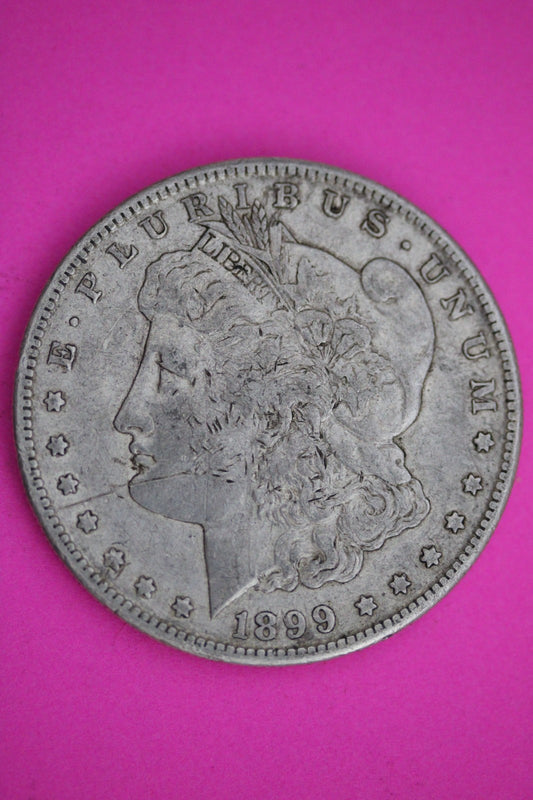 1899 S Morgan Liberty Silver Dollar Guaranteed Authentic & Genuine Coin 2434