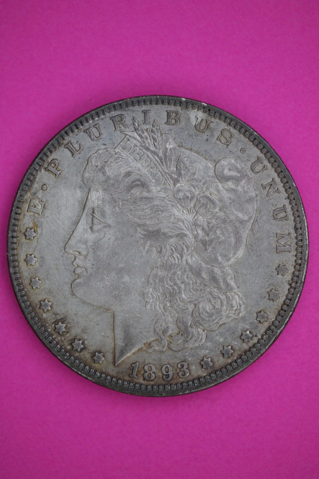 1893 P Morgan Liberty Silver Dollar Guaranteed Authentic & Genuine Coin 2588