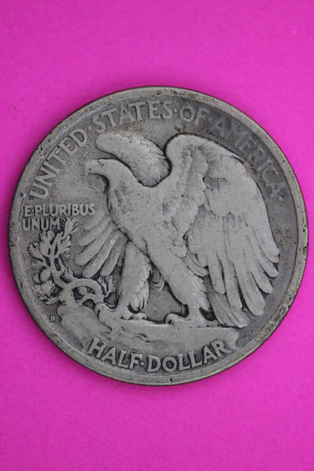 1918 D Walking Liberty Silver Half Dollar Guaranteed Authentic Genuine Coin 2363