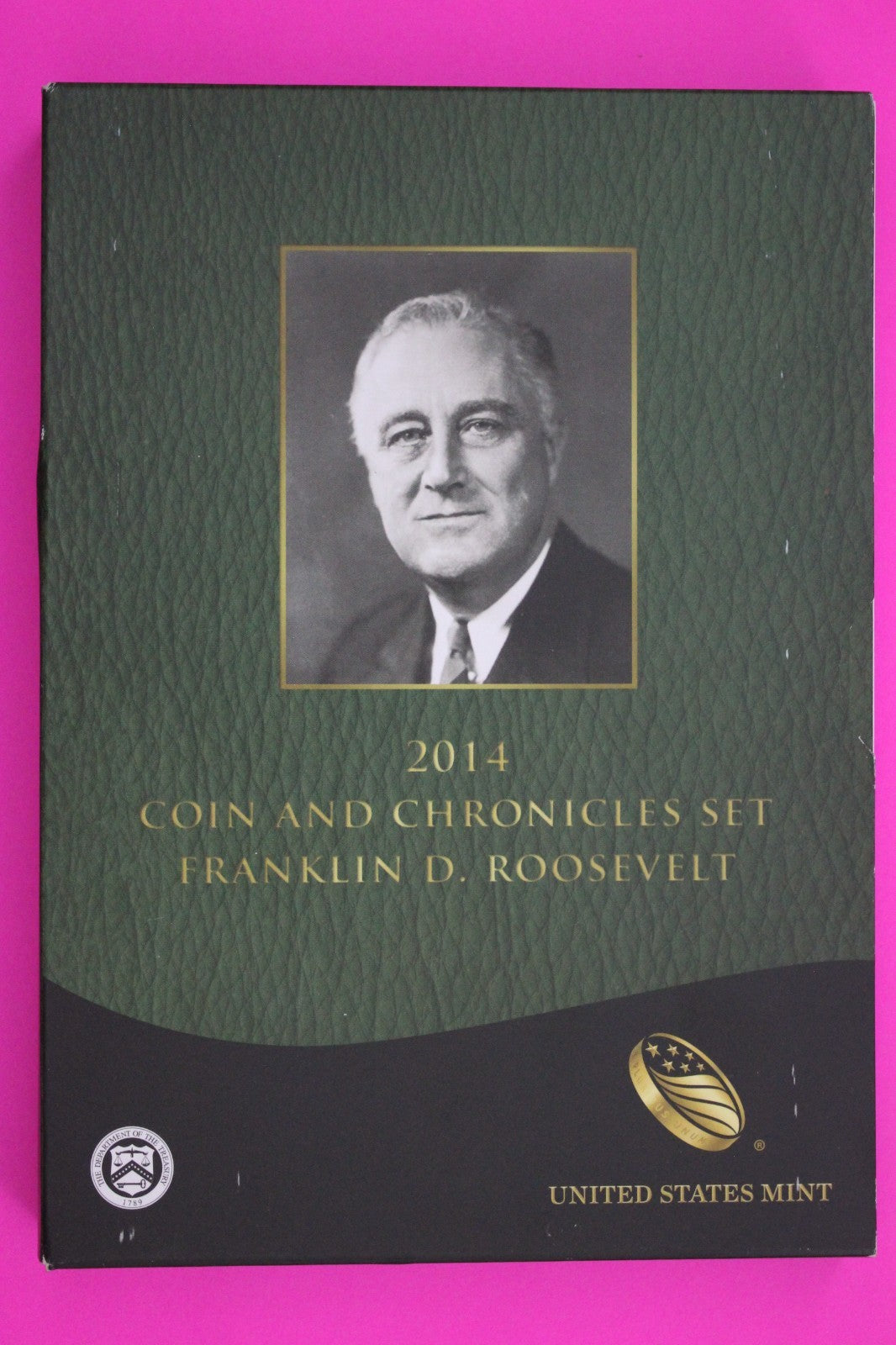 Gem 2014 Franklin Roosevelt Coins & Chronicles Set 1 OZ Silver Box & COA 7067