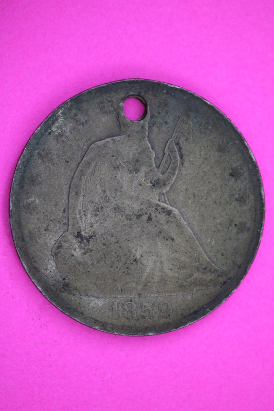 1859 O Seated Liberty Half Dollar Silver Exact Coin Shown Low Grade Filler 2804