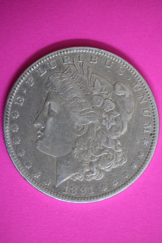 High Grade 1891 O Morgan Liberty Silver Dollar Scarce Semi Key Date Coin 230