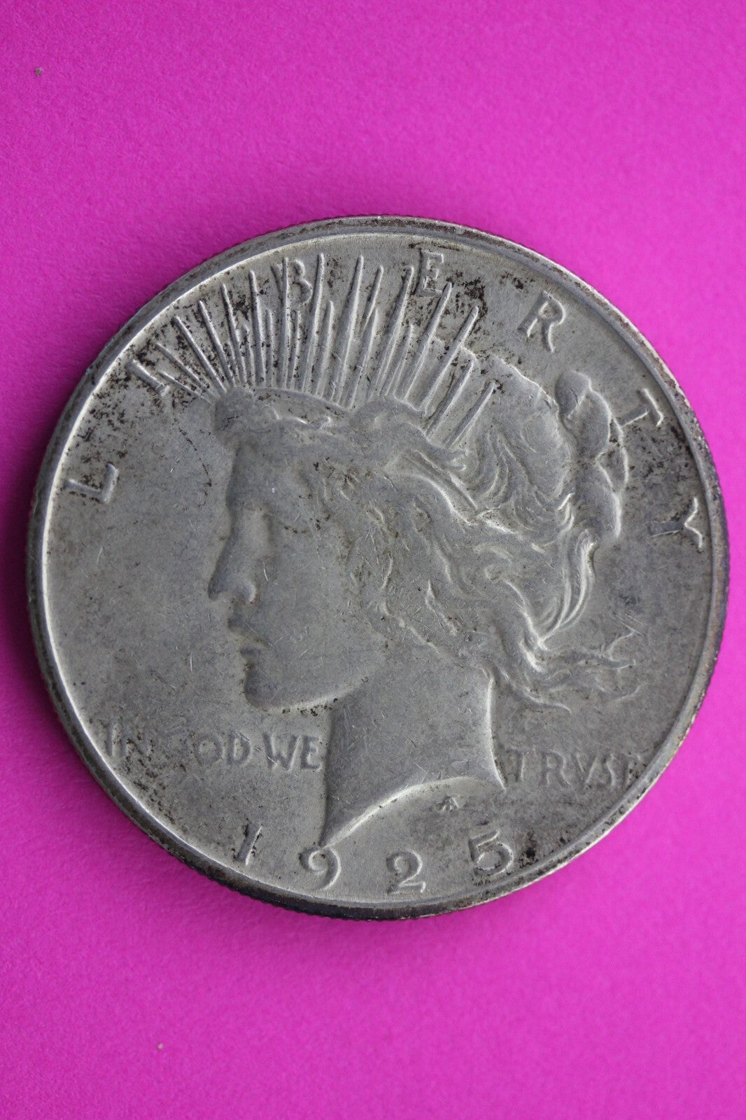 High Grade 1925 S Peace Silver Dollar LIberty Coin Guaranteed Authentic 0360N