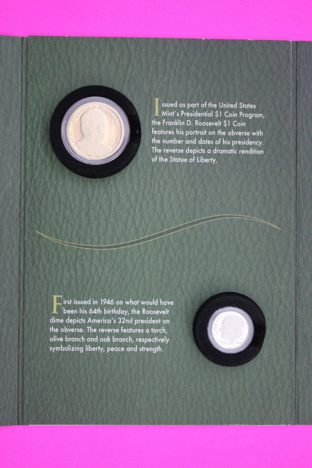Gem 2014 Franklin Roosevelt Coins & Chronicles Set 1 OZ Silver Box & COA 7064