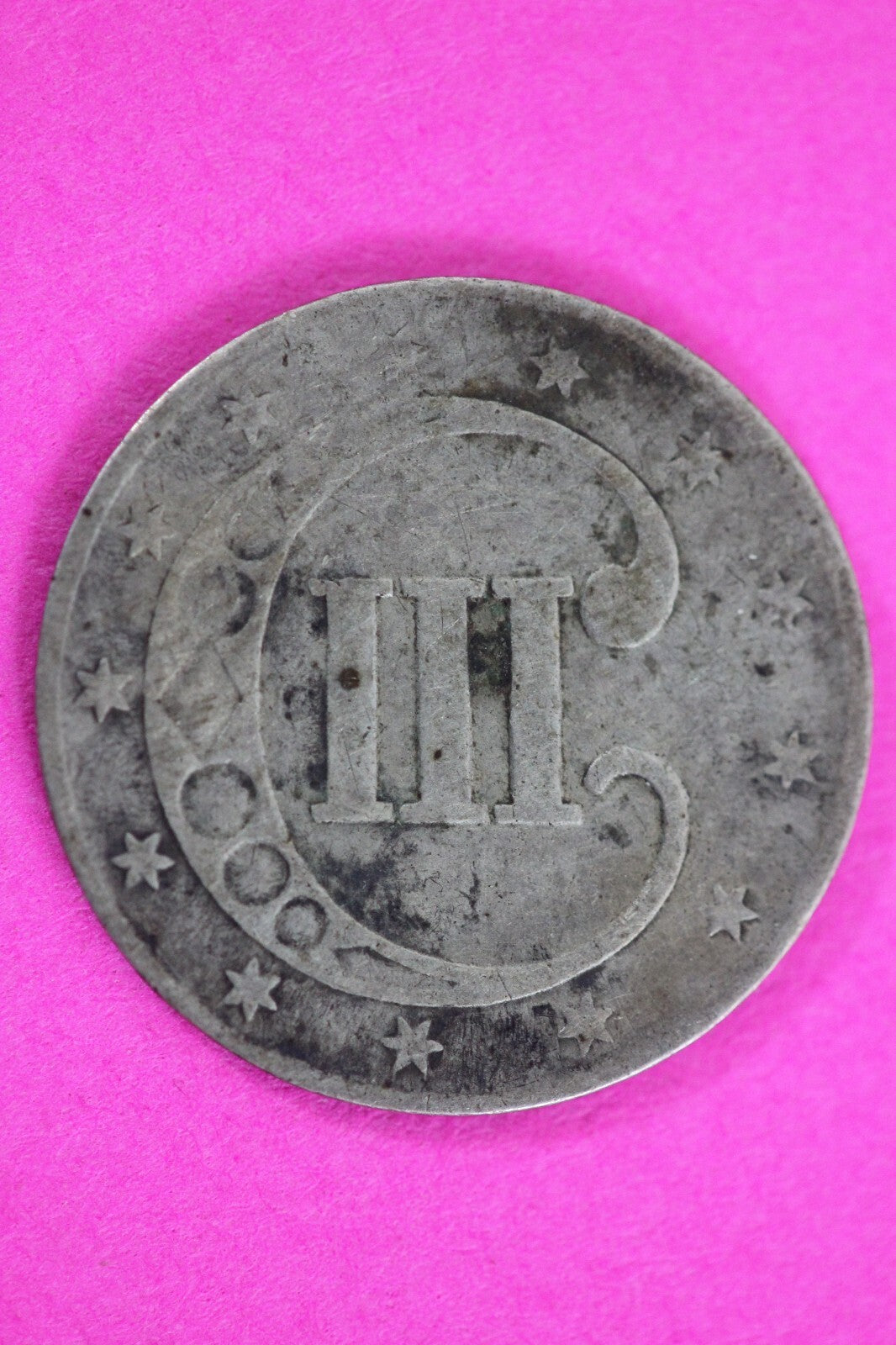 1853 Trime 3 Three Cent Silver Dime Exact Coin Shown In Pics Semi Key Date 87