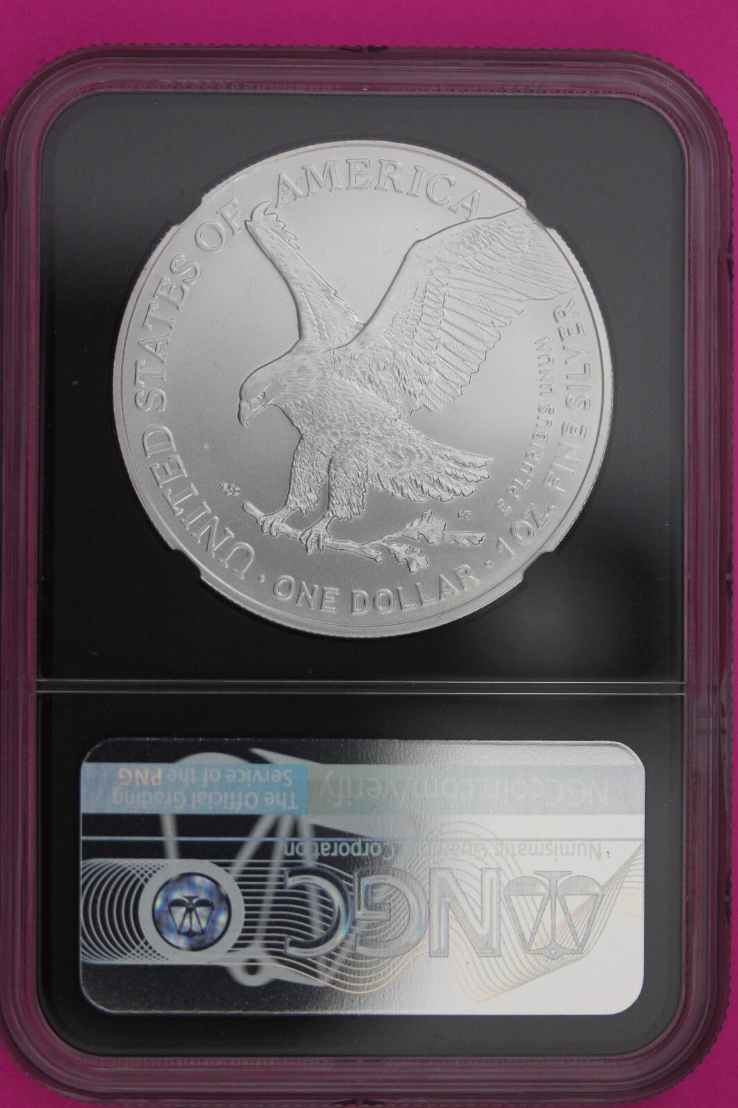 2022 MS 70 Silver Eagle Michael Gaudiosa NGC Certified Graded Authentic Slab 632