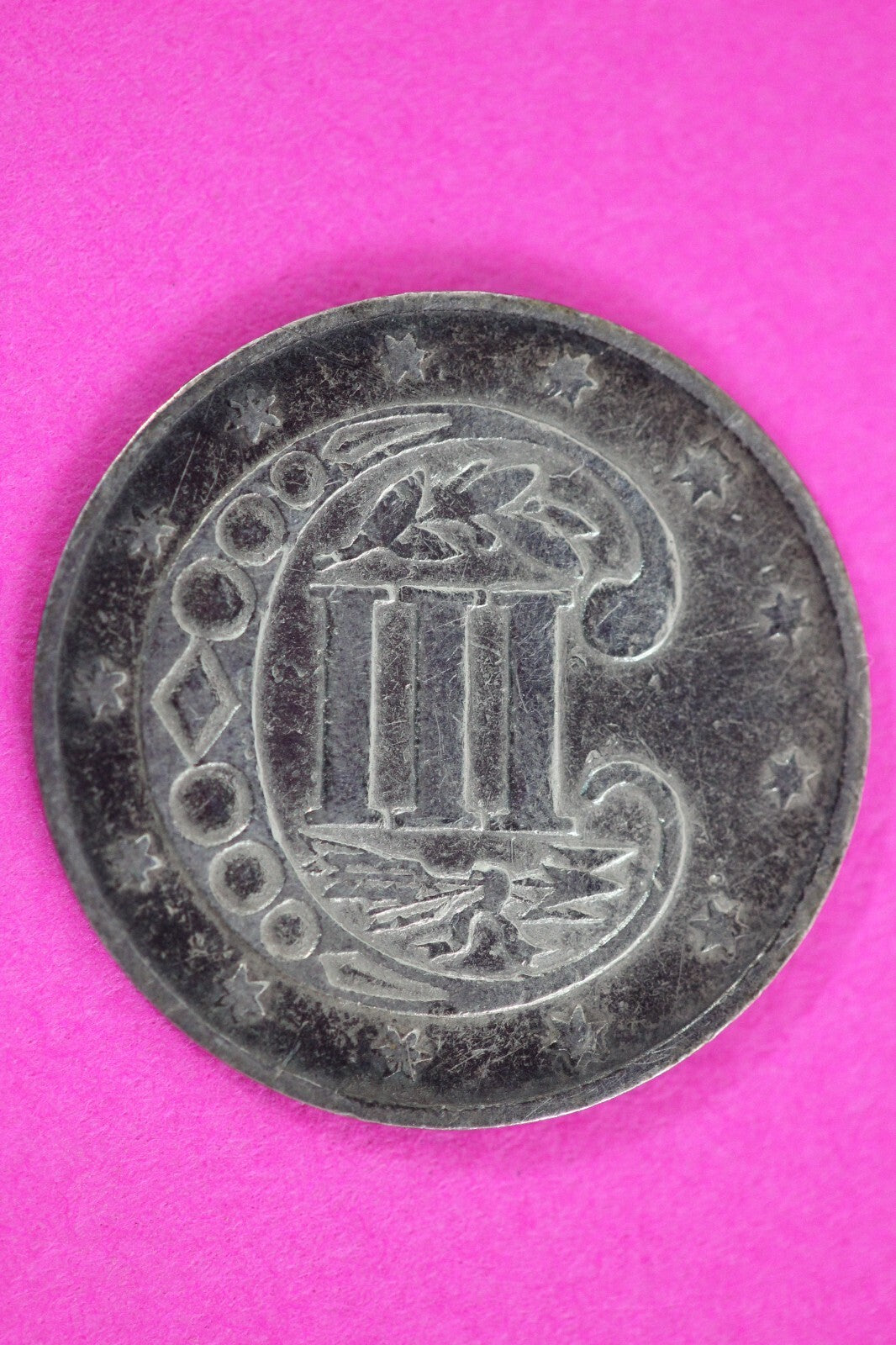 1858 Trime 3 Three Cent Silver Dime Exact Coin Shown In Pics Semi Key Date 97