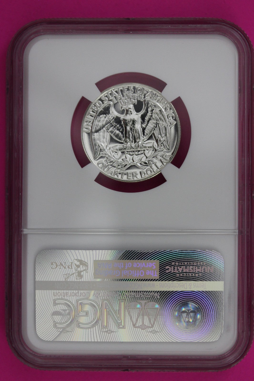 1957 PF 68 Proof Washington Silver Quarter NGC Certified Graded Authentic 1350