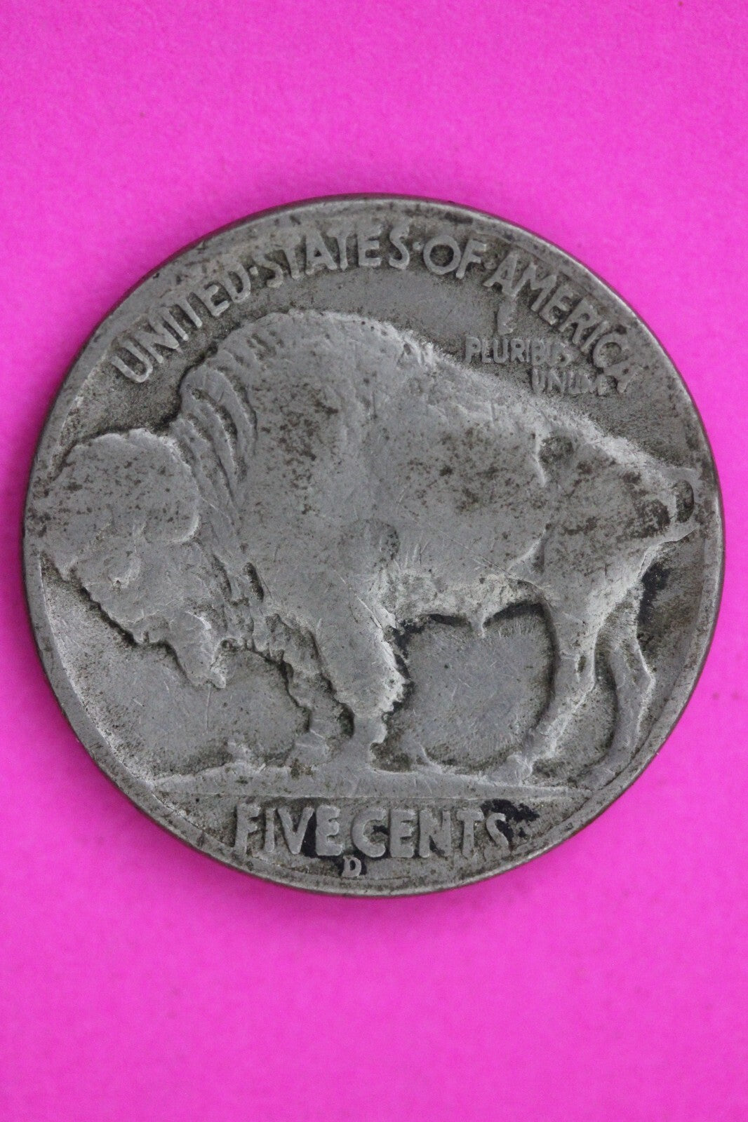 1937 D Buffalo Nickel Coin Guaranteed Authentic & Genuine 0742N