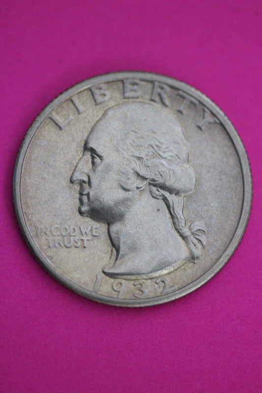 High Grade 1932 S George Washington Quarter Scarce Semi Key Date Silver Coin 02