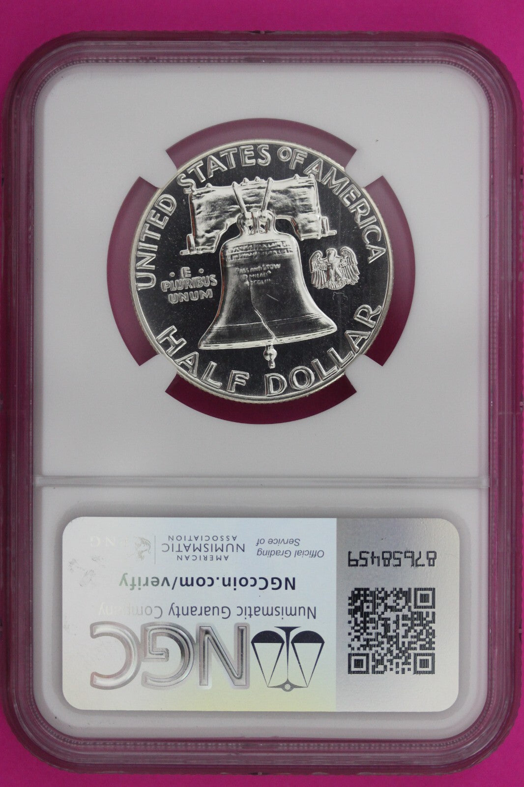 1959 PF 67 Ben Franklin Half Dollar NGC Graded Certified Authentic Slab 1133