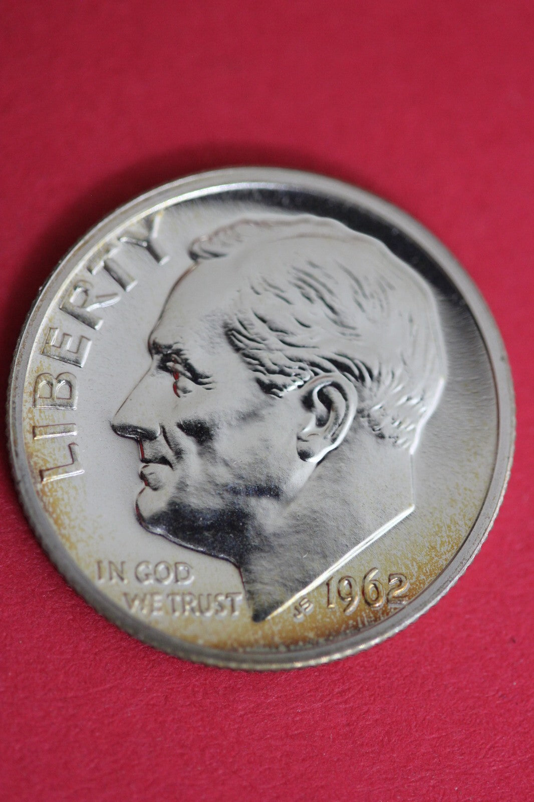 Toned 1962 Silver Proof Roosevelt Dime Exact Coin Shown Fast Shipping OCE 84