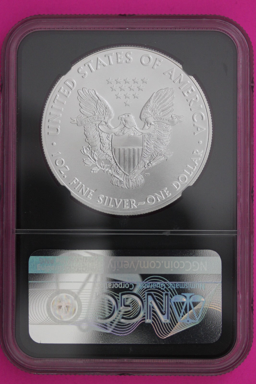 2019 MS 70 Silver Eagle Coin 1 OZ .999 NGC Certified Graded Authentic Slab 547