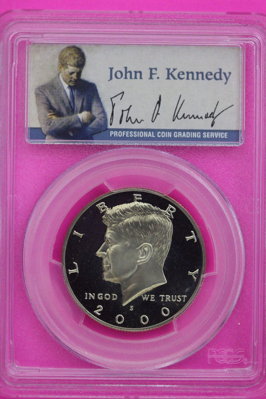 2000 S PR 69 Deep Cameo John Kennedy Clad Half Dollar JFK Label PCGS Slab 341