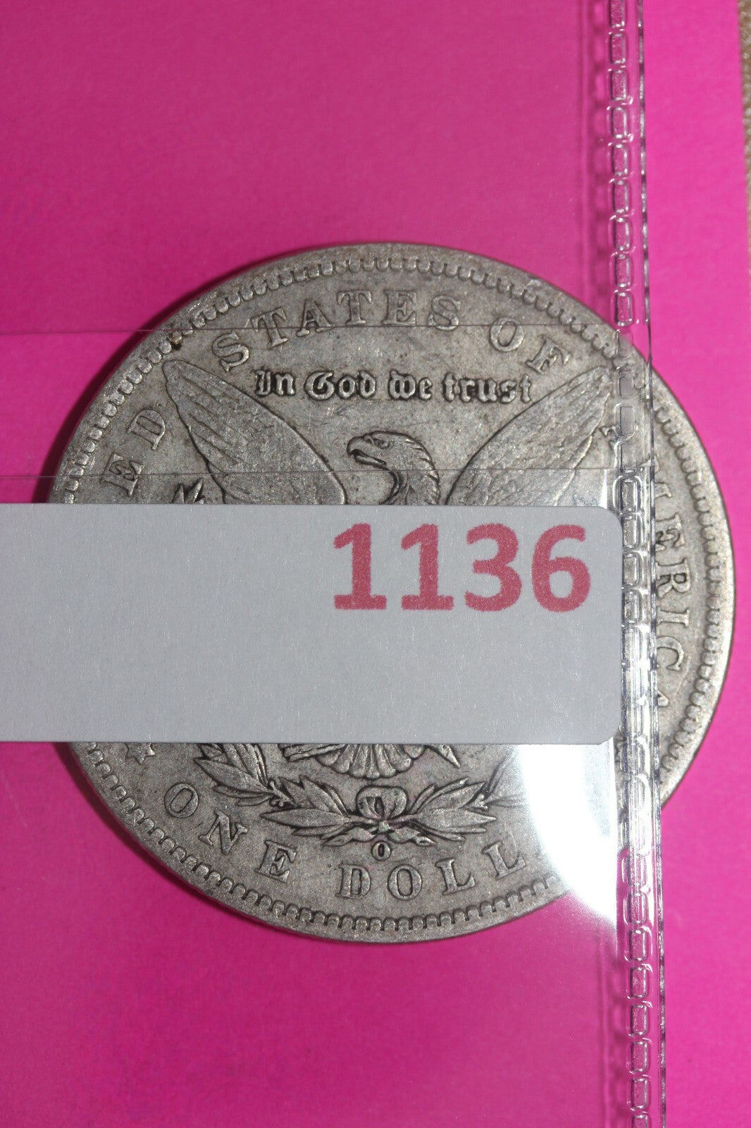 1891 O Morgan Liberty Silver Dollar Guaranteed Authentic & Genuine Coin 1136