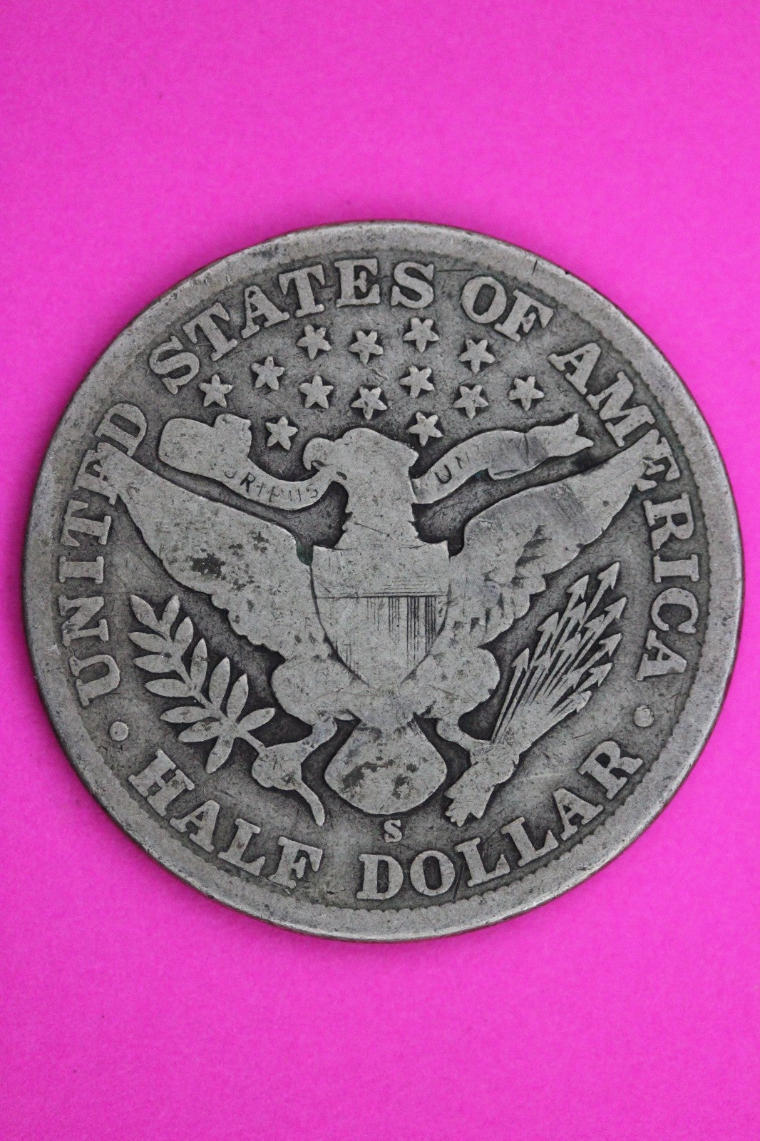 1907 S Barber Liberty Silver Half Dollar Guaranteed Authentic Genuine Coin 2324