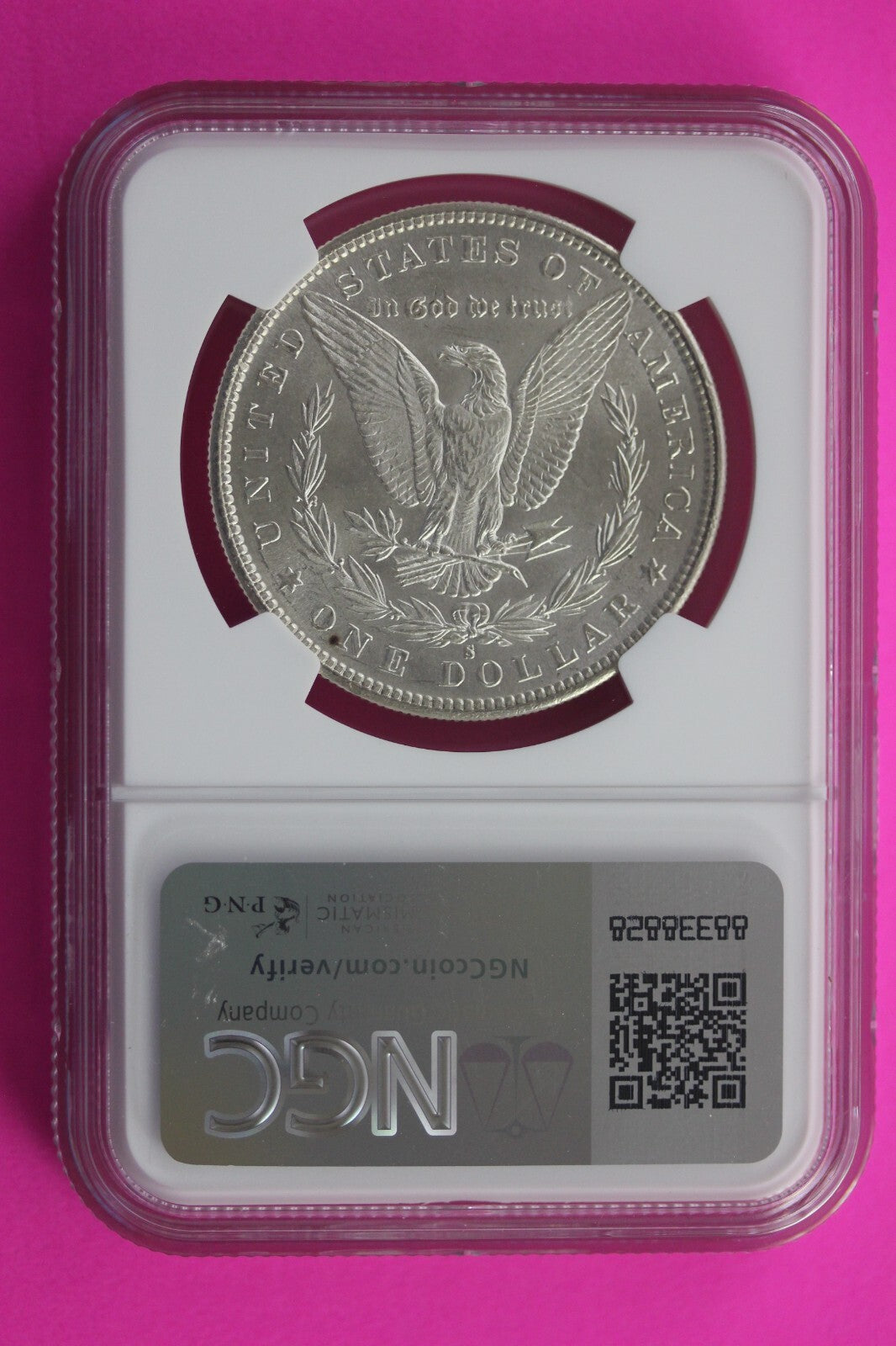 1881 S MS 63 Liberty Morgan Silver Dollar NGC Certified Slab Free Shipping 672