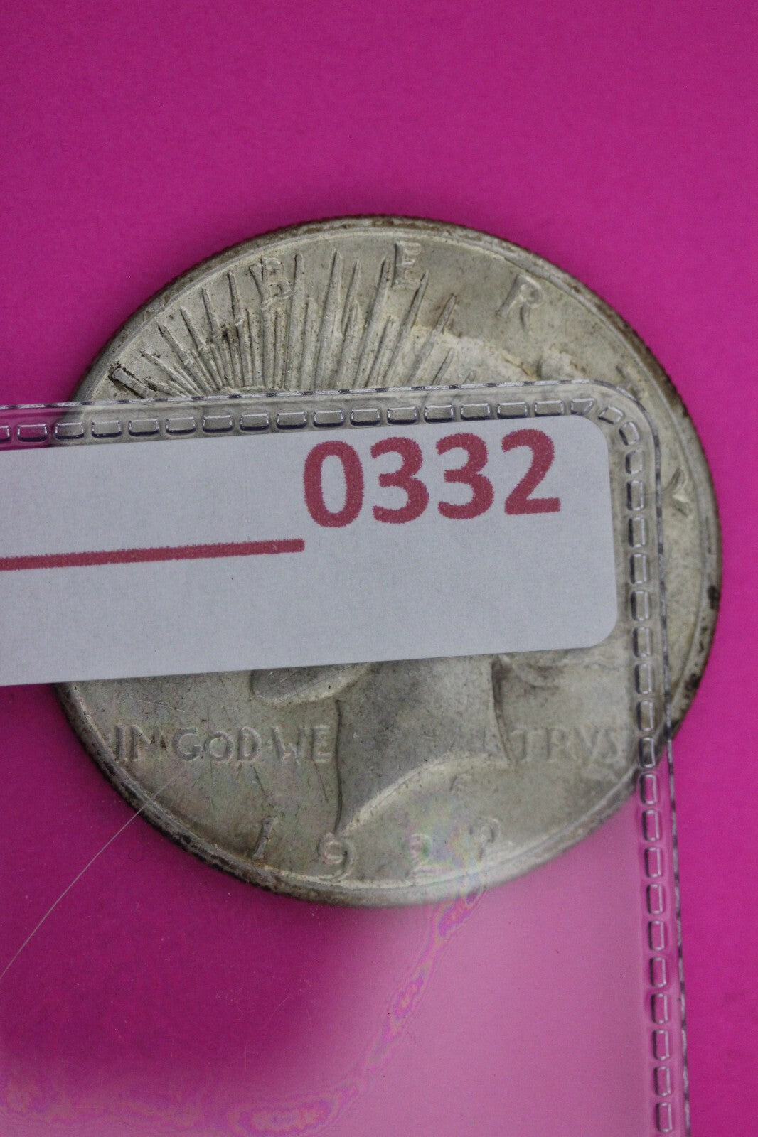 Toned 1922 S Peace Silver Dollar LIberty Coin Guaranteed Authentic 0332N